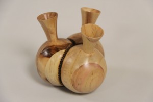 3 Head Stitch in Time Vase - Kauri - Colin Wise